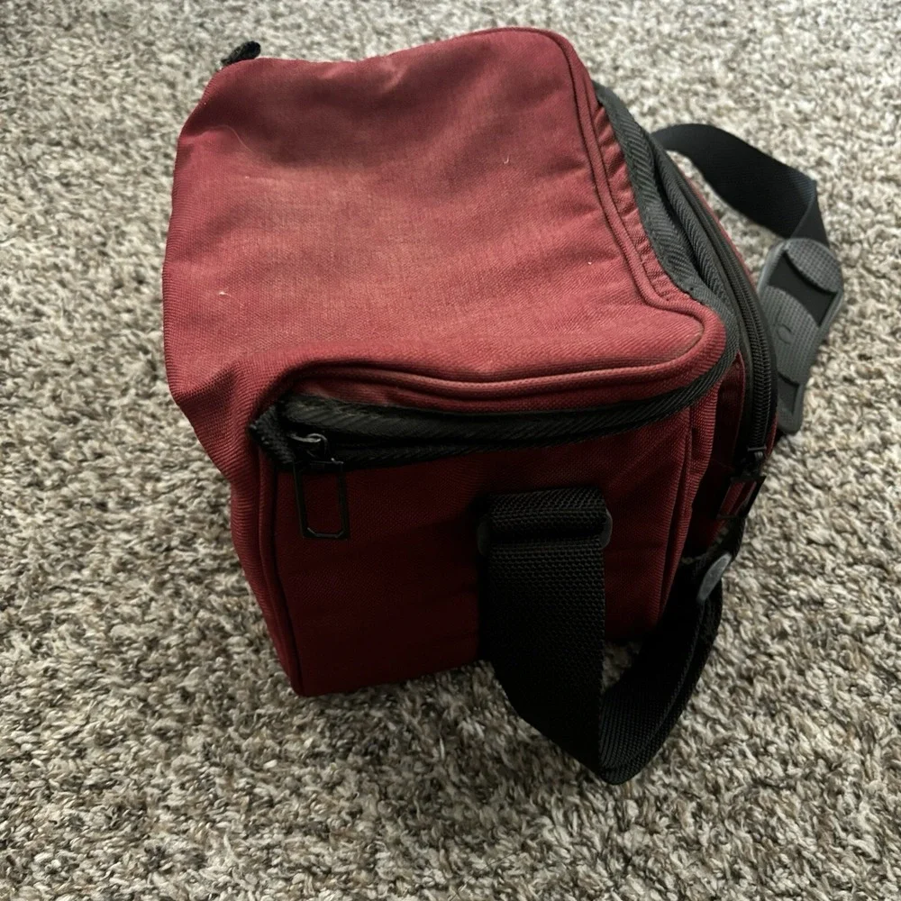 Vtg‎ Combined Products Corp CPC Padded Camera Case Carry Bag Red 10